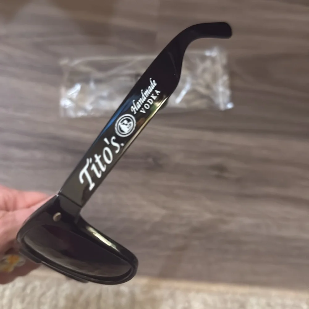 NEW Tito’s Handmade Vodka UV400 Sunglasses Black Promotional Shades